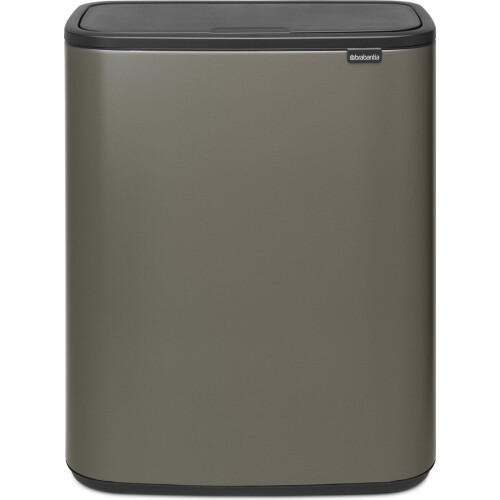 Brabantia Bo Touch Bin - Prullenbak - 60 liter - Soft-touch opening - Platinum Tweedehands