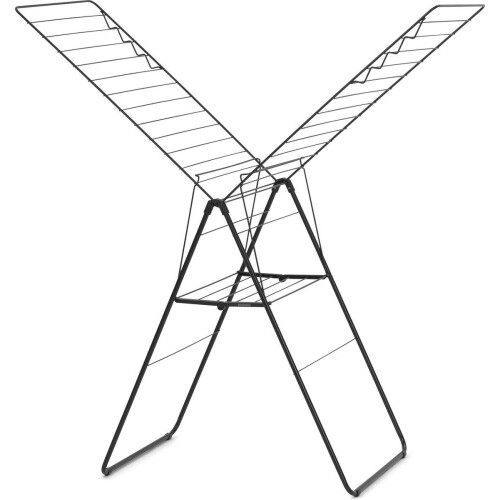 Brabantia HangOn Droogrek 25m - Inklapbaar - 8 haken - Matt Black Tweedehands