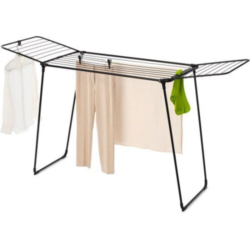 Brabantia HangOn Too Droogrek - 22 m - Inklapbaar - Extra Hoog - Matt Black
