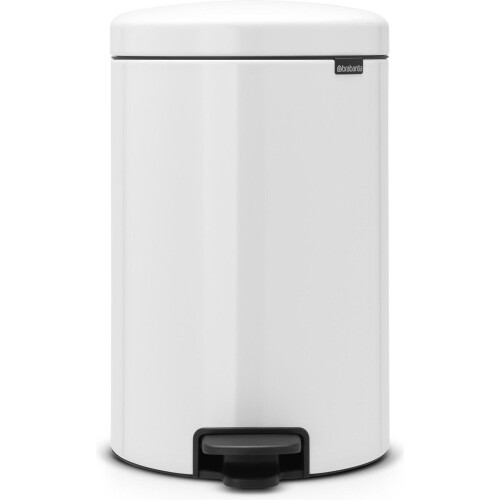 Brabantia NewIcon - Prullenbak - 20 liter - Geruisloos deksel - Wit
