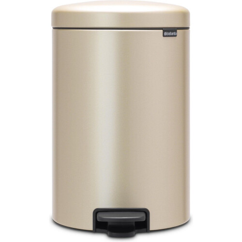 Brabantia NewIcon Prullenbak - 20 liter - Pedaal - Metallic Gold Tweedehands