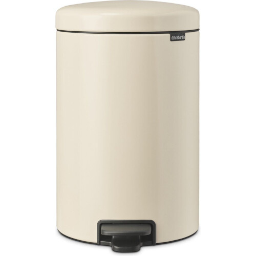 Brabantia NewIcon Prullenbak - 20 liter - Soft Beige - Antislip bodem - Geruisloos deksel Tweedehands