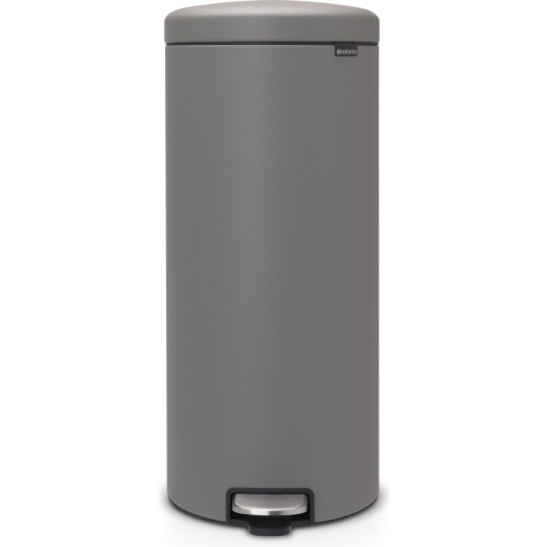 Brabantia NewIcon Prullenbak - 30 liter - Roestvrijstalen pedaal - Mineral Concrete Grey