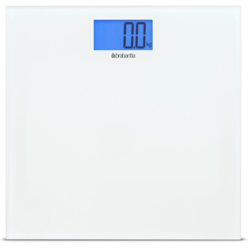 Brabantia Personenweegschaal digitaal - Batterijen - Max 180 kg - Wit