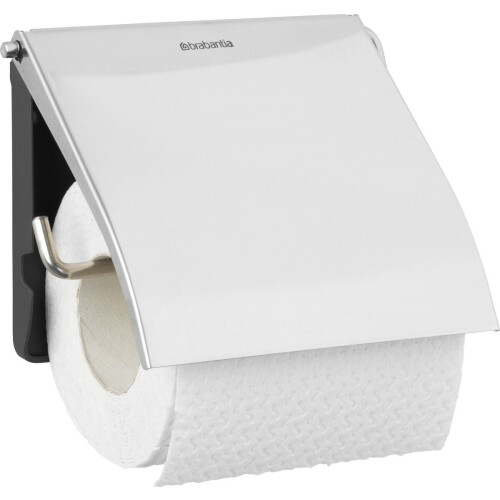 Brabantia ReNew - WC Rolhouder - Met Klep - Hangend - Brilliant Steel