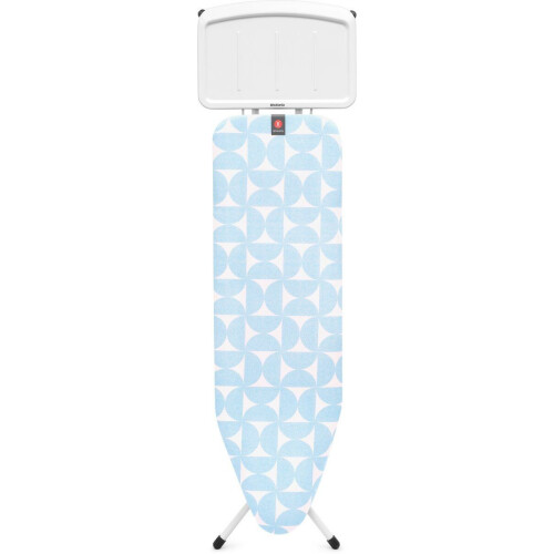 Brabantia Strijkplank B - Stoomstrijkplank met Stoomunithouder - 124 x 38 cm - Fresh Breeze