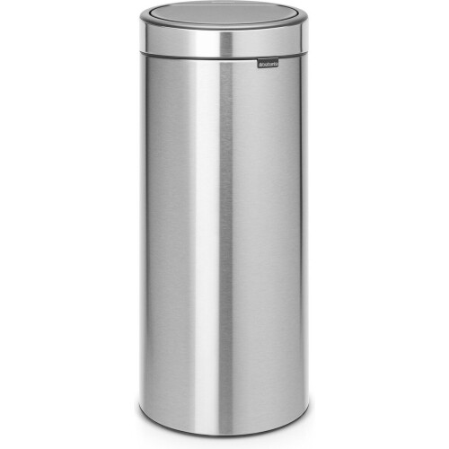 Brabantia Touch Bin Prullenbak - 30 liter - Soft-Touch sluiting - Matt Steel Fingerprint Proof