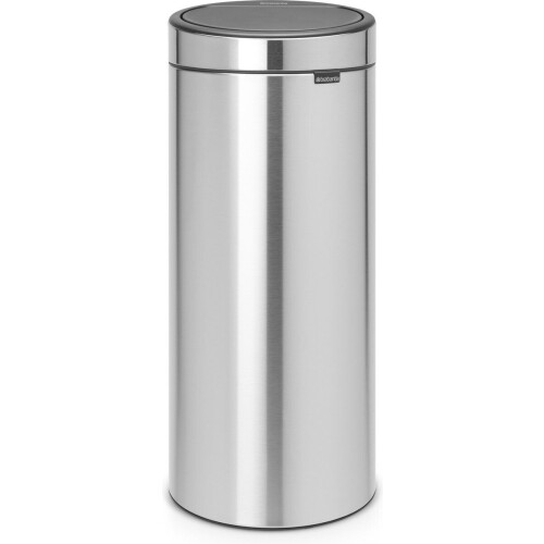 Brabantia Touch Bin - Prullenbak - 30 liter - Soft-Touch sluiting - Matt Steel Tweedehands