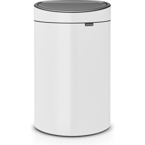 Brabantia Touch Bin - Prullenbak - 40 l - White Tweedehands