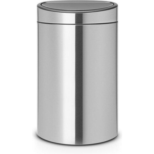 Brabantia Touch Bin - Prullenbak - 40 liter - Matt Steel Tweedehands