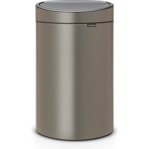 Brabantia Touch Bin - Prullenbak - 40 liter - Soft-Touch - Platinum Tweedehands