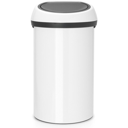 Brabantia Touch Bin - Prullenbak - 60 liter - Soft-Touch sluiting - White