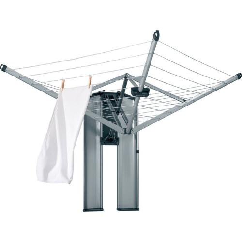 Brabantia WallFix Wanddroogrek - 24 m - Opberg-/Beschermbox - Metallic Grey Tweedehands