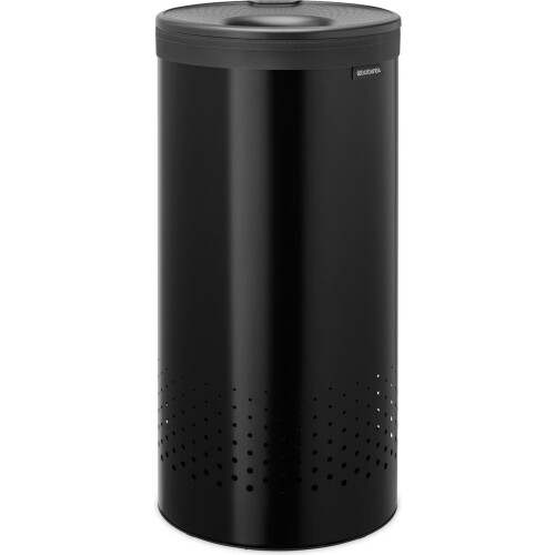 Brabantia Wasmand - 35 l - Quick-Drop Opening - Matt Black / Dark Grey Tweedehands