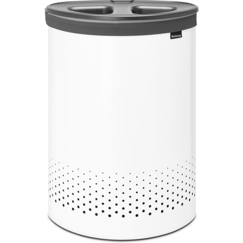 Brabantia Wasmand - 55 l - Dubbele Quick-Drop opening - White Tweedehands