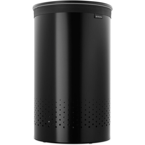 Brabantia Wasmand - 60 l - Quick-Drop Opening - Matt Black / Dark Grey Tweedehands