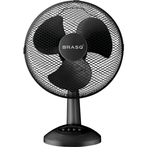 BRASQ Tafelventilator F400 - 30 cm - 3 snelheden - Zwart