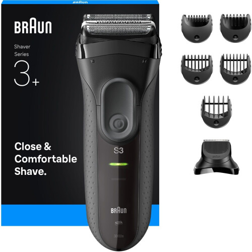 Braun 3000BT - Elektrisch scheerapparaat - 2 folie-scheerelementen 1 middentrimmer - Waterdicht Tweedehands
