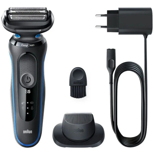 Braun 51-B1200S - Scheerapparaat - Nat/droog Douchebestendig Snel opladen - Blauw Tweedehands