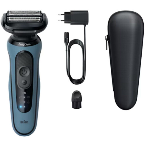 Braun 52-A1000s - Scheerapparaat - 3 scheerkoppen/bladen - Blauw Tweedehands