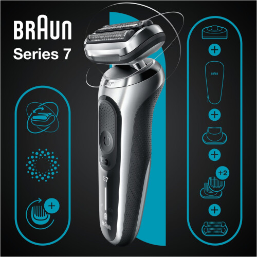 Braun 71-S4862cs - Elektrisch scheerapparaat - AutoSense-technologie 360° aanpassing - Zilver Tweedehands