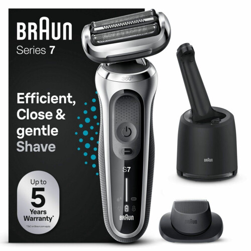 Braun 71-S7200cc - Elektrisch scheerapparaat - 360° aanpassing AutoSense - Zilver Tweedehands