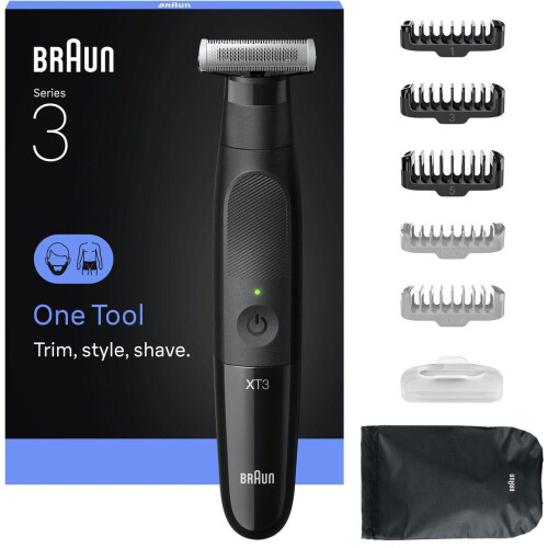 Braun All-in-One Series X XT3200 - Trimmer en Scheerapparaat - 4D Flex Scheerblad - Zwart Tweedehands