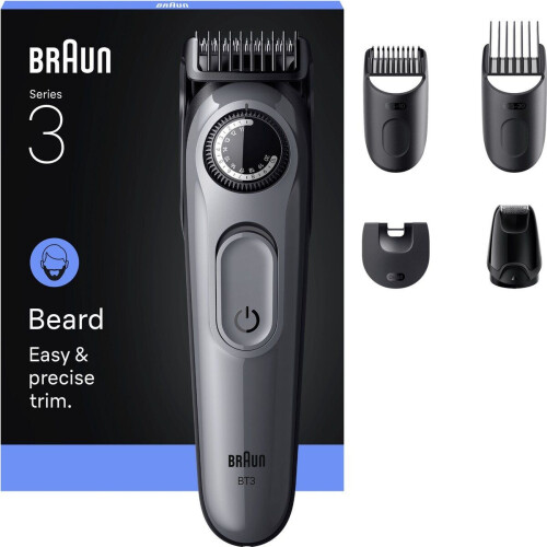 Braun Baardtrimmer Series 3 BT3560 - 40 Lengtes - Ultra Sharp Blade - Grijs Tweedehands