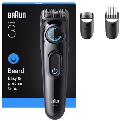 Braun BT3520 - Baardtrimmer - 40 lengtestanden - Blauw Tweedehands