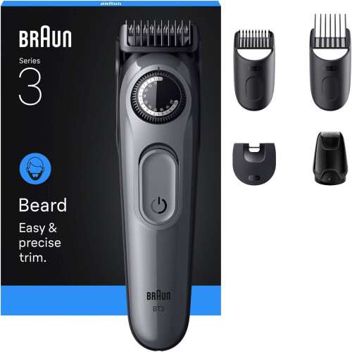 Braun BT3560 - Baardtrimmer - 40 lengtestanden - Grijs
