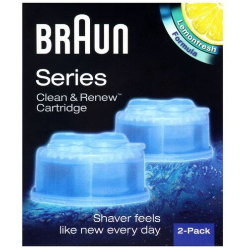Braun Clean & Renew - Reinigingsvloeistof Scheerapparaat - Hygiënisch en verfrissend (2 stuks)