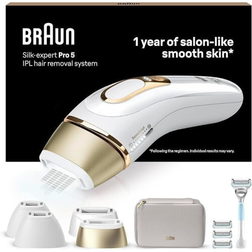 Braun IPL Silk Expert Pro 5 - IPL-ontharingsapparaat - 3 intensiteitsniveaus Tweedehands