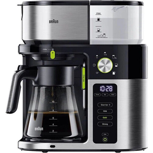 Braun KF9050BK - MultiServe Koffiezetapparaat - 1-10 kopjes - Zwart/RVS