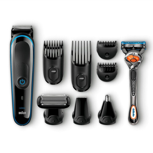 Braun MGK5080 - Baardtrimmer - 9-in - Zwart Blauw Tweedehands