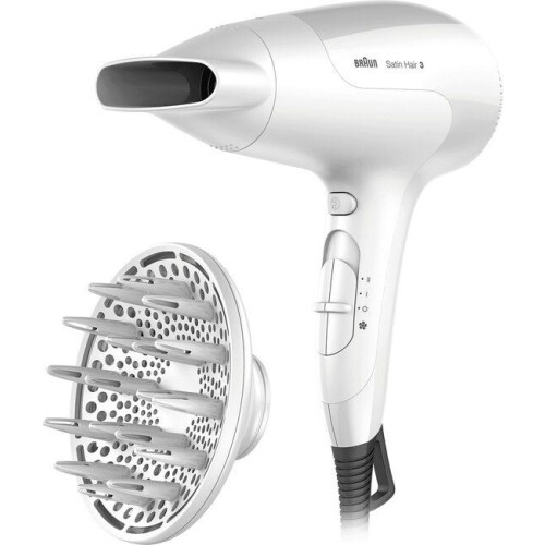 Braun Satin Hair 3 PowerPerfection BRHD385E - Föhn - 2000W - Coolshot - Wit