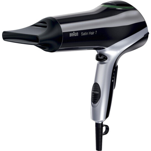 Braun Satin Hair 7 BRHD730E Föhn - IONTEC Technologie - Coolshot - Volume diffuser - Zwart