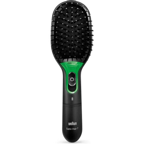 Braun Satin Hair 7 BR710E - Ionische Haarborstel - Anti-frizz - Zwart/groen