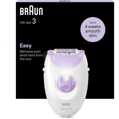 Braun Se3-000 - Silképil Epilator - Reinigingsborsteltje - Paars
