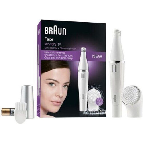 Braun SE810 - Gezichtsepilator - 4x kortere haren dan waxen - Wit Tweedehands