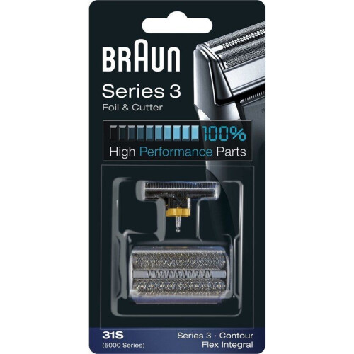 Braun Series 3 31S - Vervangend Scheerblad - Zilver