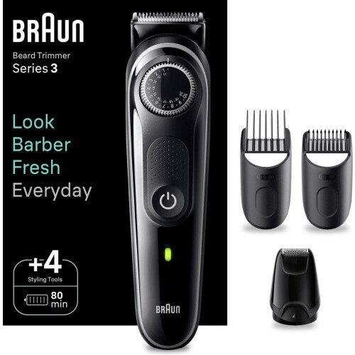 Braun Series 3 - Baardtrimmer BT3440 - 40 lengte-instellingen - Zwart Tweedehands