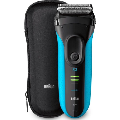 Braun Series 3 ProSkin 3045s - Scheerapparaat - Nat/droog - Douchebestendig - Zwart/Blauw