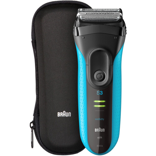 Braun Series 3 ProSkin 3045s - Scheerapparaat - Nat/droog - Douchebestendig - Zwart/Blauw