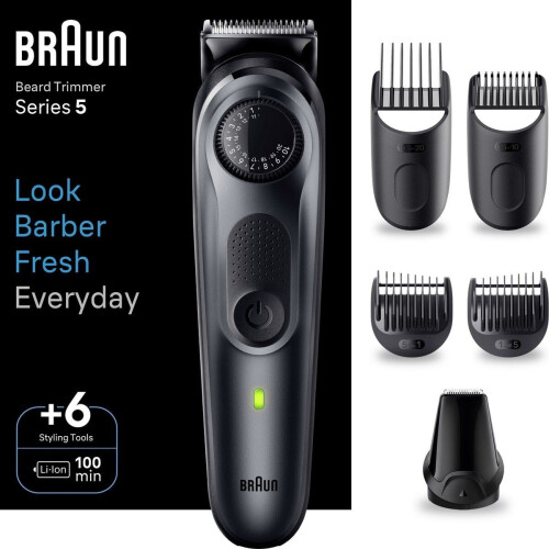 Braun Series 5 - BT5450 - Baardtrimmer 40 lengte-instellingen 100 minuten gebruik