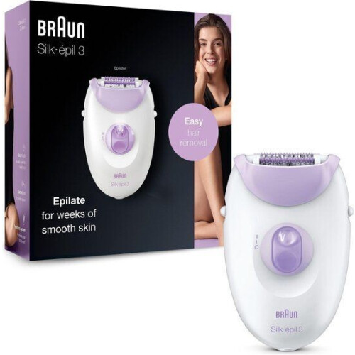 Braun Silk-épil 3-170 - Epilator - 20-pincettensysteem met Smartlight en massagerollers