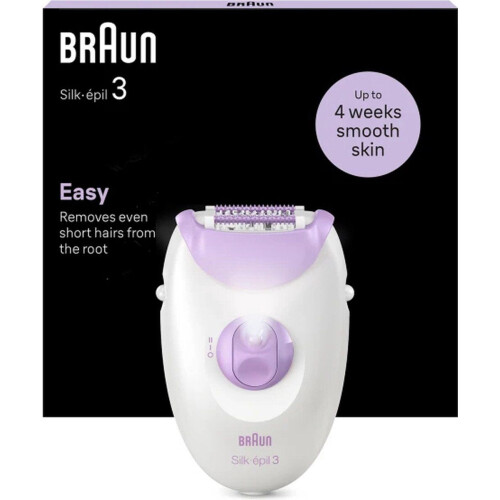 Braun Se3-000 - Silképil Epilator - Reinigingsborsteltje - Paars