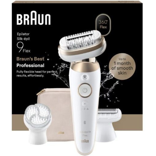 Braun Silk-épil 9-060 3D - Wet & Dry Epilator - Flex-kop - Wit Tweedehands