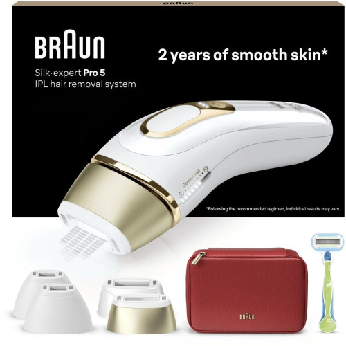 Braun IPL Silk-expert Pro 5 PL538 - IPL ontharingsapparaat - Snelle behandeling - 1,55 kg Tweedehands