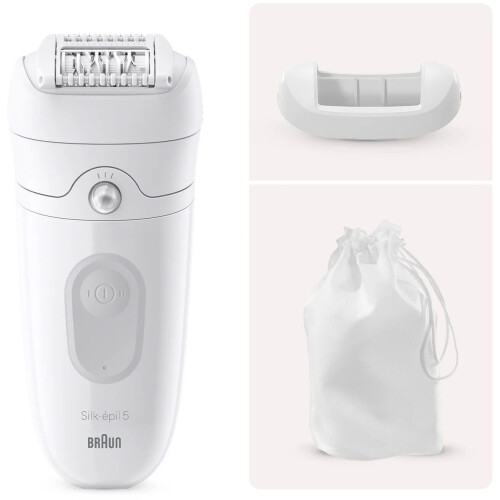 Braun Silk·épil 5-011 - Epilator - MicroGrip-pincetjes - Wit