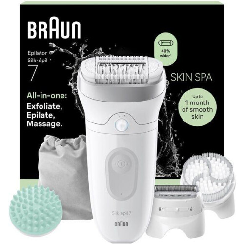 Braun Silk·épil 7 SkinSpa 7-081 - Wet & Dry Epilator - Brede Kop - Massagepad en Ladyshave Scheerkop Tweedehands